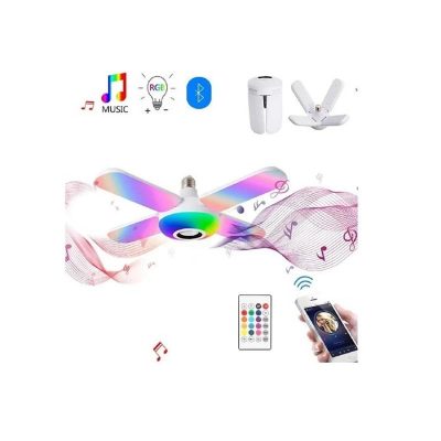 FUJİKA 40W PERVANE AMPUL BLUETOOTH HOPARLÖRLÜ RGB RENK KUMANDALI
