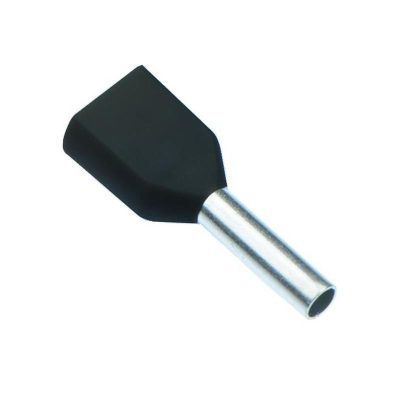 BEST 1,5 MM² İZOLELİ ÇİFT GİRİŞLİ KABLO YÜKSÜĞÜ- CY 1,5 SİYAH (500 AD'LİK KUTU)