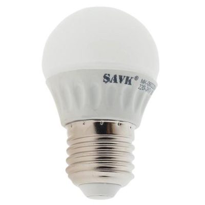 ŞAVK 4W LED AMPUL E27 2700K SARI IŞIK 6 ADET